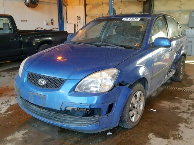 KNADE123266022309 - 2006 KIA RIO BLUE photo 2