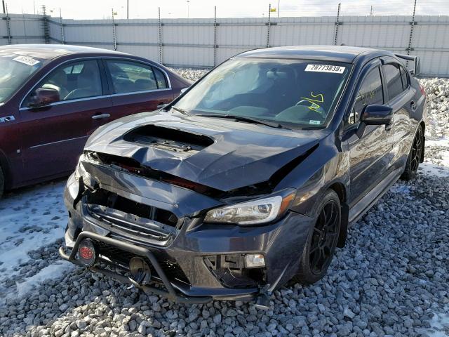 JF1VA2L63F9837186 - 2015 SUBARU WRX STI GRAY photo 2