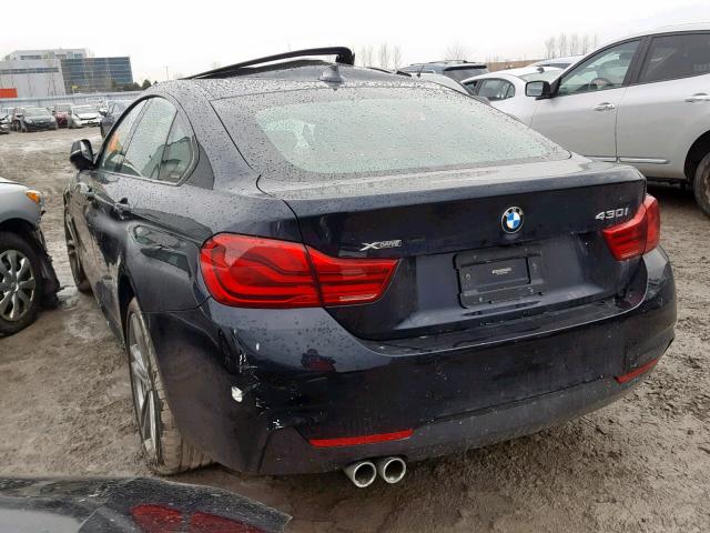 WBA4J3C53JBG96592 - 2018 BMW 430XI GRAN BLACK photo 3