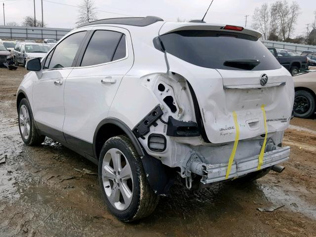 KL4CJESB7GB733564 - 2016 BUICK ENCORE WHITE photo 3