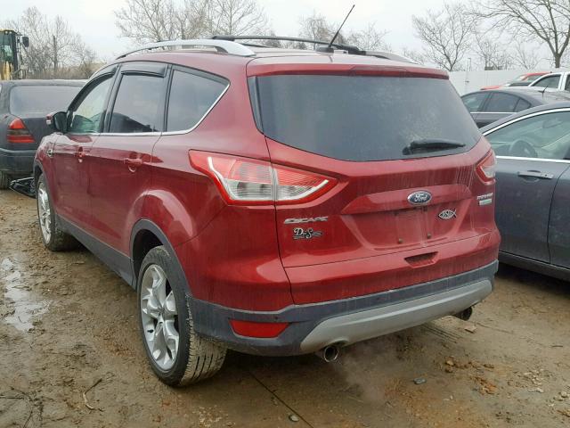 1FMCU0J90DUB54958 - 2013 FORD ESCAPE TIT RED photo 3