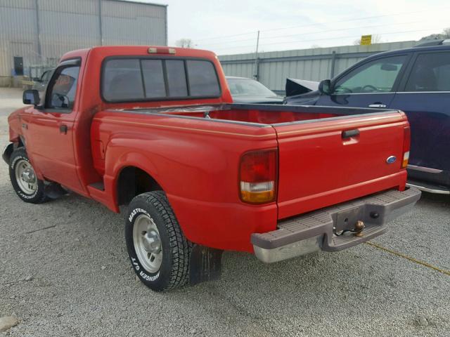 1FTCR10A7VPA61832 - 1997 FORD RANGER RED photo 3