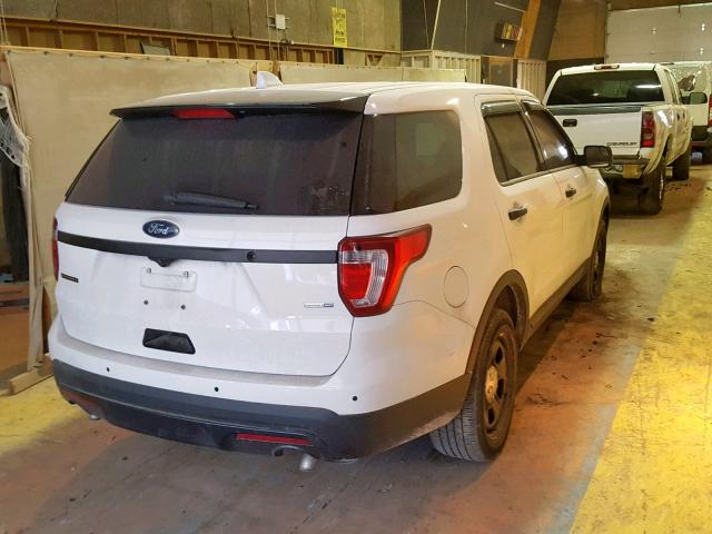 1FM5K8AR6GGC67376 - 2016 FORD EXPLORER P WHITE photo 4