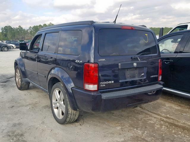 1D4PU4GX5BW566106 - 2011 DODGE NITRO HEAT BLUE photo 3