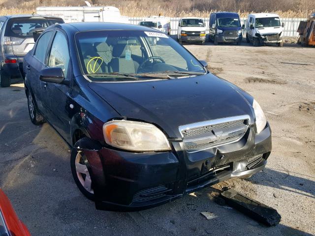KL1TD56648B040809 - 2008 CHEVROLET AVEO BASE შავი ფოტო 1