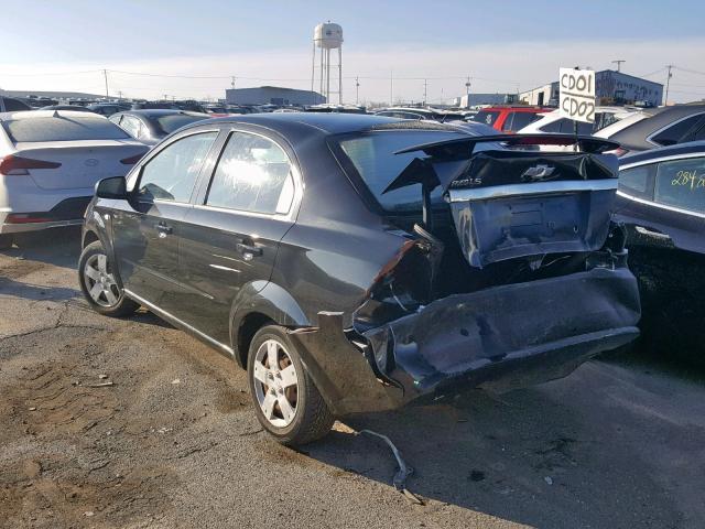 KL1TD56648B040809 - 2008 CHEVROLET AVEO BASE შავი ფოტო 3
