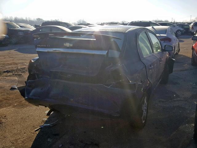 KL1TD56648B040809 - 2008 CHEVROLET AVEO BASE შავი ფოტო 4