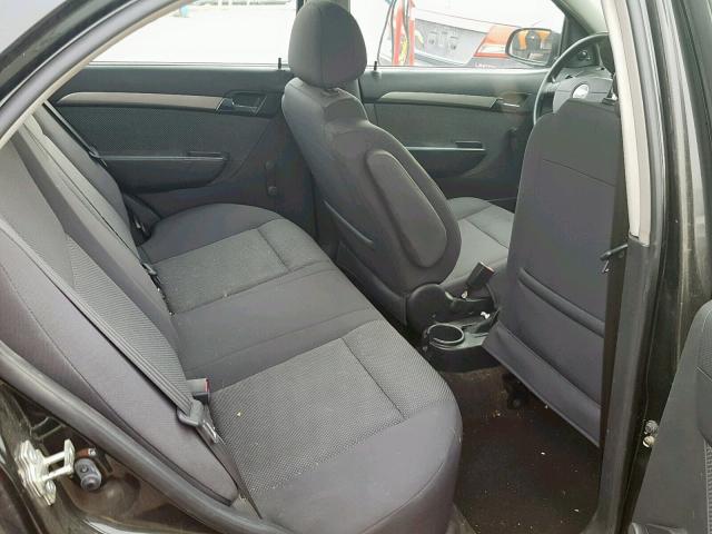 KL1TD56648B040809 - 2008 CHEVROLET AVEO BASE შავი ფოტო 6