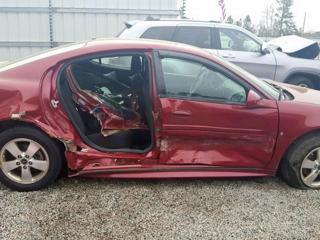 2G2WP552061171023 - 2006 PONTIAC GRAND PRIX MAROON photo 9