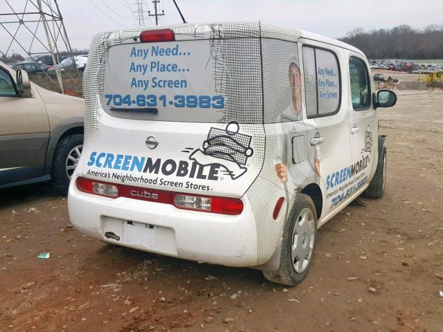 JN8AZ2KR0BT204417 - 2011 NISSAN CUBE BASE WHITE photo 4