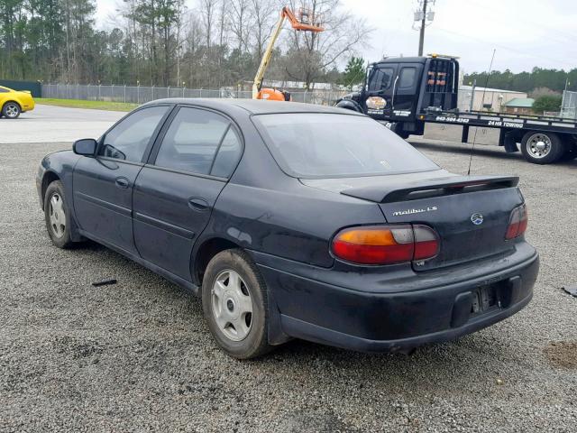 1G1NE52J316196615 - 2001 CHEVROLET MALIBU LS BLACK photo 3