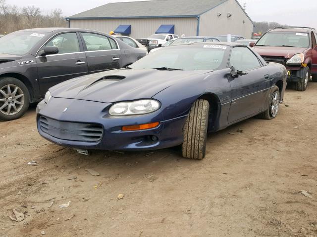 2G1FP22G2W2127800 - 1998 CHEVROLET CAMARO Z28 BLUE photo 2