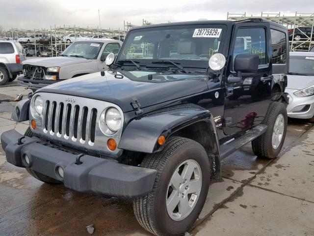 1J8FA54138L506738 - 2008 JEEP WRANGLER S BLACK photo 2