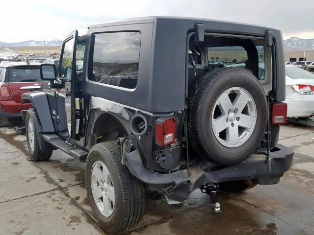 1J8FA54138L506738 - 2008 JEEP WRANGLER S BLACK photo 3