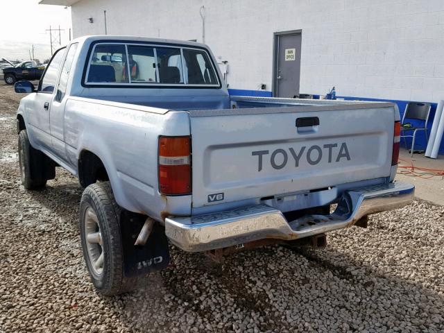 JT4VN13D2M5044392 - 1991 TOYOTA PICKUP 1/2 BLUE photo 3