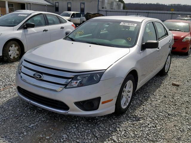 3FAHP0GA7CR440711 - 2012 FORD FUSION S GRAY photo 2