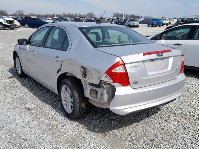 3FAHP0GA7CR440711 - 2012 FORD FUSION S GRAY photo 3