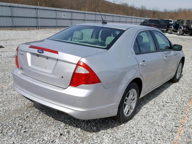 3FAHP0GA7CR440711 - 2012 FORD FUSION S GRAY photo 4