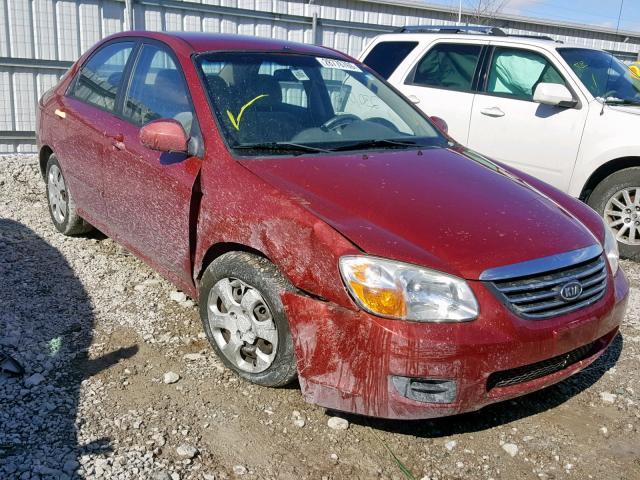 KNAFE221495656731 - 2009 KIA SPECTRA EX RED photo 1