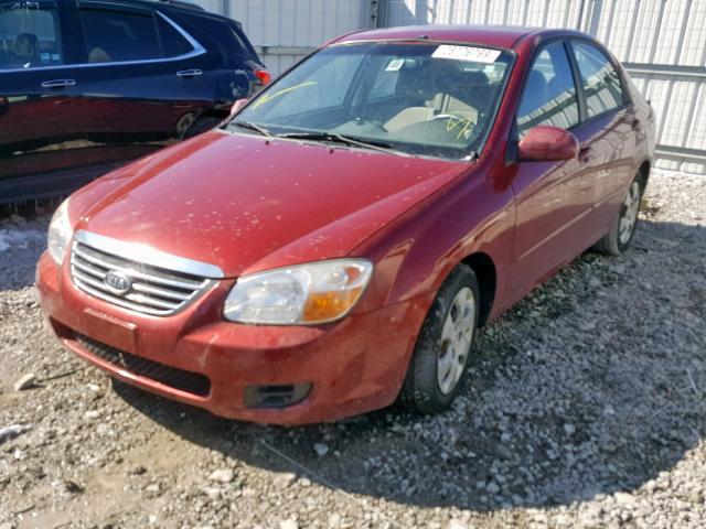 KNAFE221495656731 - 2009 KIA SPECTRA EX RED photo 2