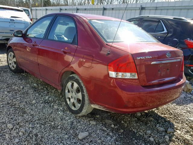 KNAFE221495656731 - 2009 KIA SPECTRA EX RED photo 3