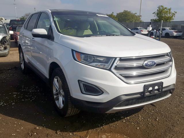 2FMPK3J91HBB74592 - 2017 FORD EDGE SEL WHITE photo 1