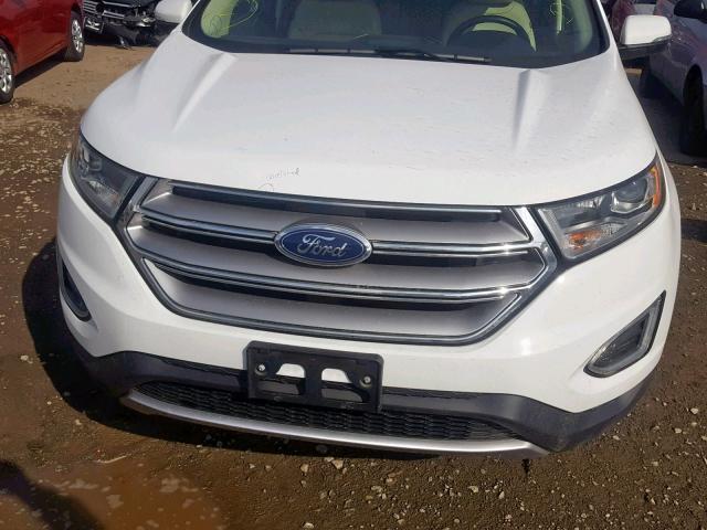 2FMPK3J91HBB74592 - 2017 FORD EDGE SEL WHITE photo 7