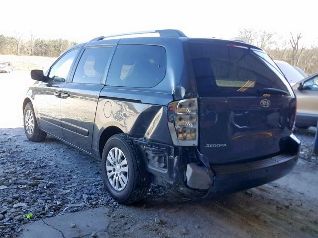 KNDMG4C75C6475304 - 2012 KIA SEDONA LX BLACK photo 3