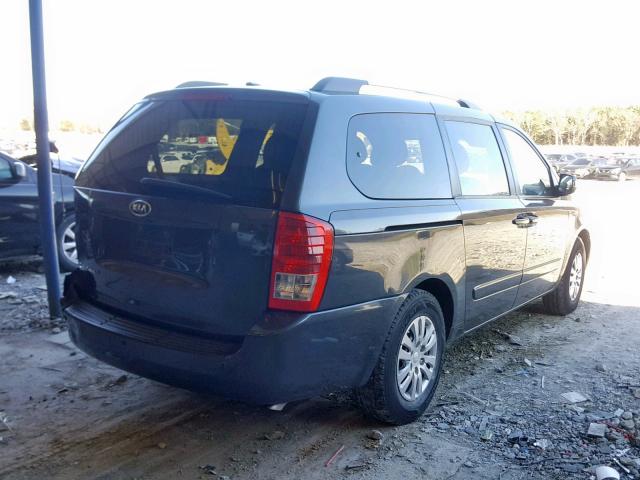 KNDMG4C75C6475304 - 2012 KIA SEDONA LX BLACK photo 4