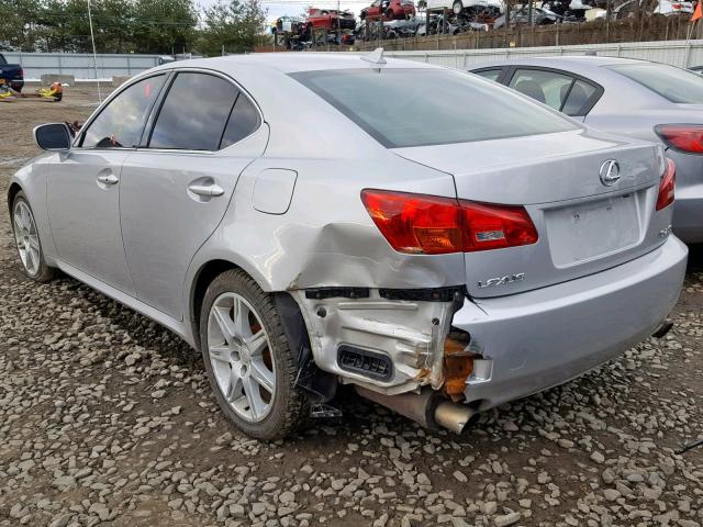 JTHCK262275012156 - 2007 LEXUS IS 250 SILVER photo 3