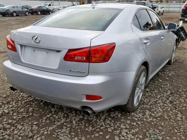 JTHCK262275012156 - 2007 LEXUS IS 250 SILVER photo 4