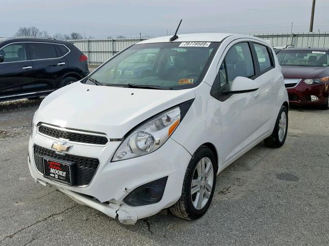 KL8CD6S91EC461030 - 2014 CHEVROLET SPARK 1LT WHITE photo 2