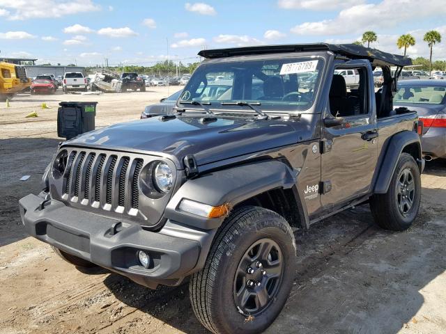 1C4GJXAN0JW204181 - 2018 JEEP WRANGLER S GRAY photo 2