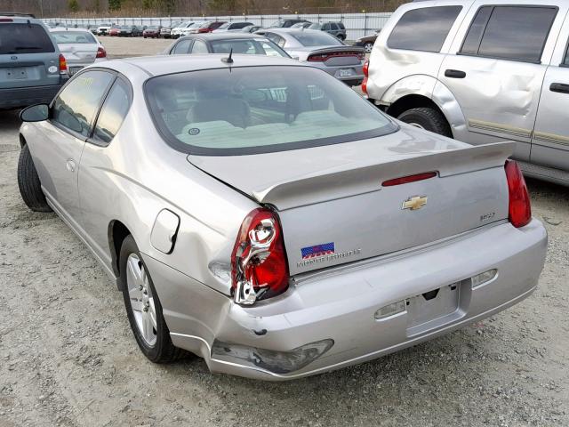 2G1WK16KX79294180 - 2007 CHEVROLET MONTE CARL SILVER photo 3