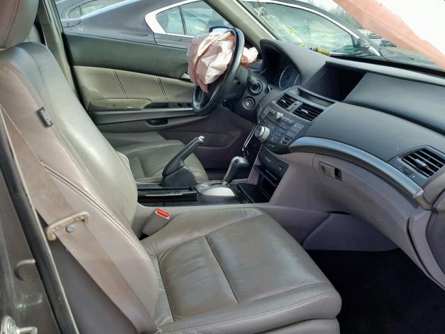 1HGCP36849A030943 - 2009 HONDA ACCORD EXL GRAY photo 5