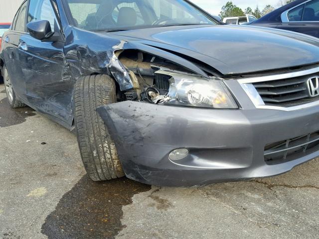 1HGCP36849A030943 - 2009 HONDA ACCORD EXL GRAY photo 9