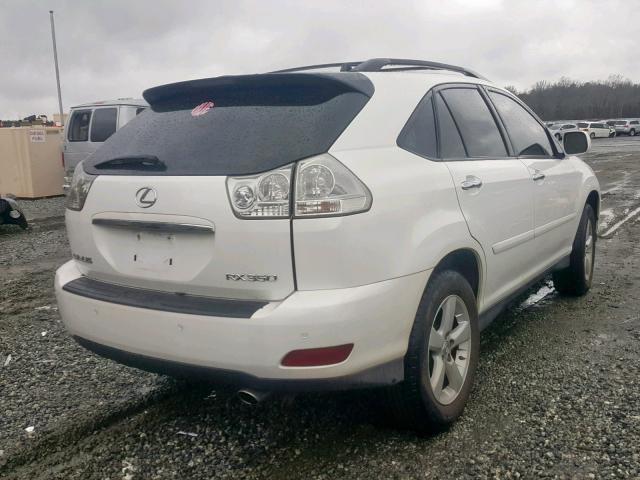 2T2GK31U58C054547 - 2008 LEXUS RX 350 WHITE photo 4