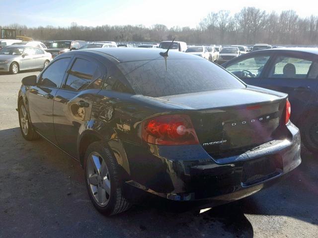 1B3BD1FB2BN559424 - 2011 DODGE AVENGER MA BLACK photo 3