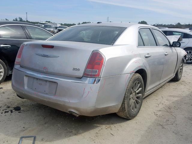 2C3CCAAG4CH117154 - 2012 CHRYSLER 300 SILVER photo 4