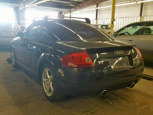 TRUWT28N421003323 - 2002 AUDI TT QUATTRO BLACK photo 3