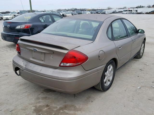 1FAFP56U05A294343 - 2005 FORD TAURUS SEL TAN photo 4