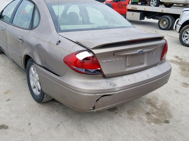 1FAFP56U05A294343 - 2005 FORD TAURUS SEL TAN photo 9