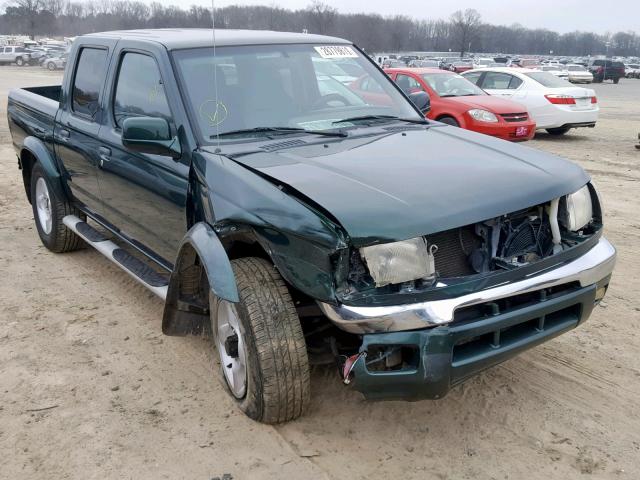 1N6ED27YXYC343469 - 2000 NISSAN FRONTIER C GREEN photo 1