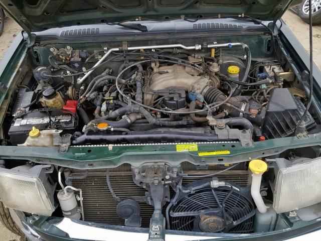 1N6ED27YXYC343469 - 2000 NISSAN FRONTIER C GREEN photo 7