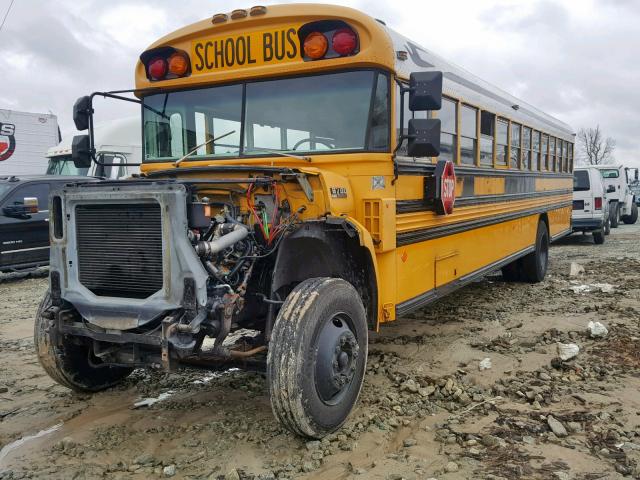 1F0XJ75C5PVA09261 - 1993 FORD BUS CHASSI YELLOW photo 2