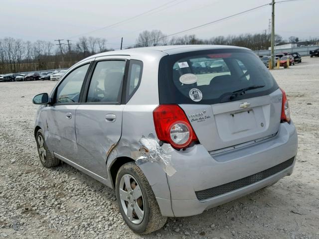 KL1TD6DEXAB090958 - 2010 CHEVROLET AVEO LS SILVER photo 3