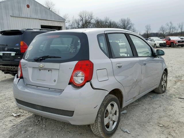 KL1TD6DEXAB090958 - 2010 CHEVROLET AVEO LS SILVER photo 4
