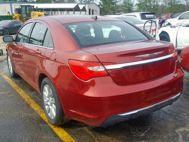 1C3CCBAB4EN210986 - 2014 CHRYSLER 200 LX RED photo 3