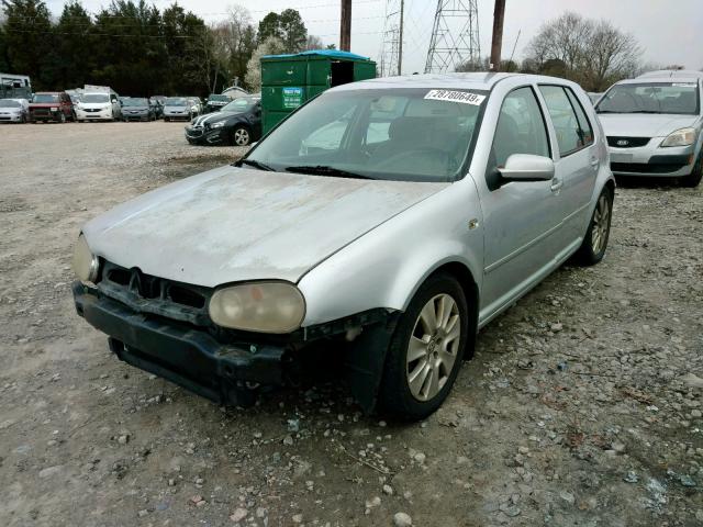 9BWFL61J844009724 - 2004 VOLKSWAGEN GOLF GL GRAY photo 2