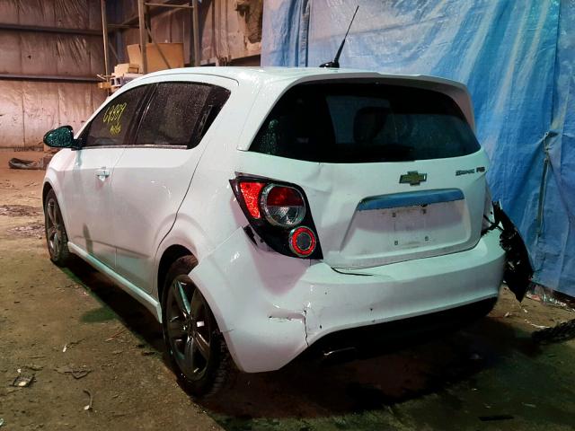 1G1JH6SB0E4231939 - 2014 CHEVROLET SONIC RS WHITE photo 3